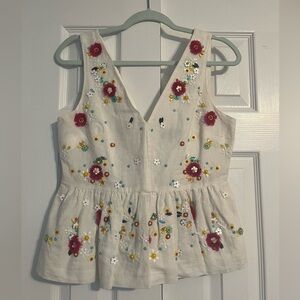 Peplum tank top from JCrew. Size 4